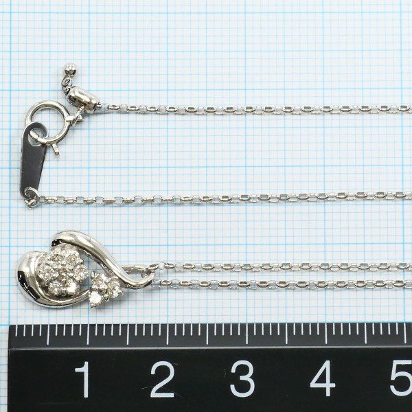 PT900 プラチナ PT850 ネックレス ダイヤ 0.30 中古