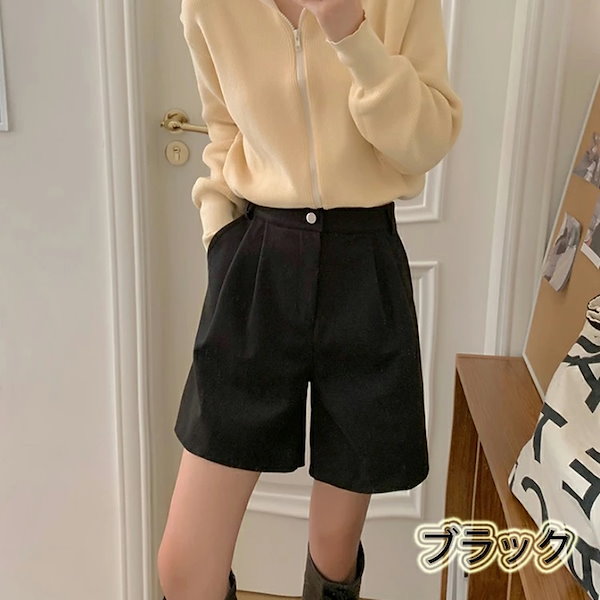 Qoo10] ショートパンツ キュロット 秋冬 レディ