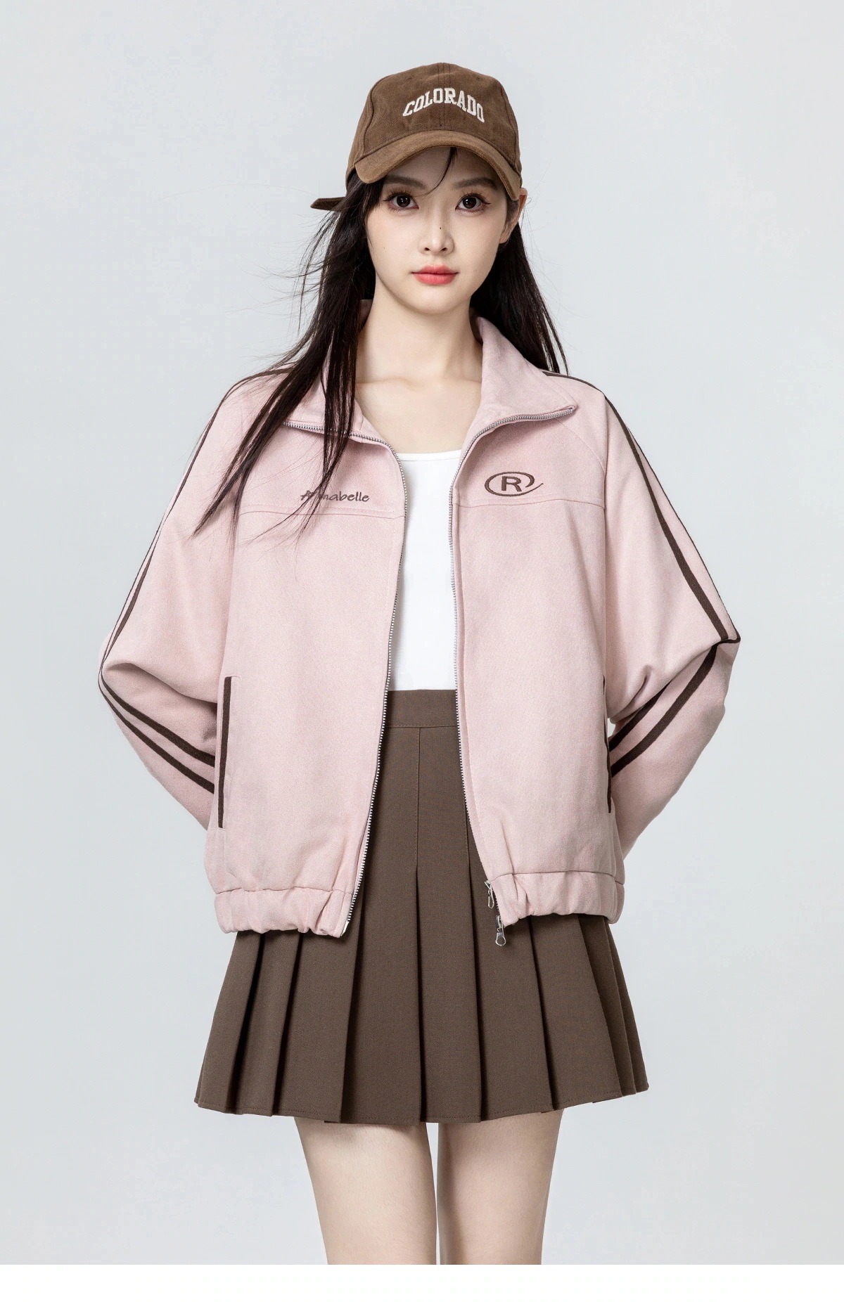 【急速出荷!】25 韓国 かわいい レディース バイカラーック スタンドネックアウターブルゾン羽織りスポーティー配色コーデ 長袖トップススポーツサイドカジュアルファッション系フル丈トラック 【急速出荷!】25 韓国 かわいい レディース バイカラーック スタンドネックアウターブルゾン羽織りスポーティー配色コーデ 長袖トップススポーツサイドカジュアルファッション系フル丈トラック