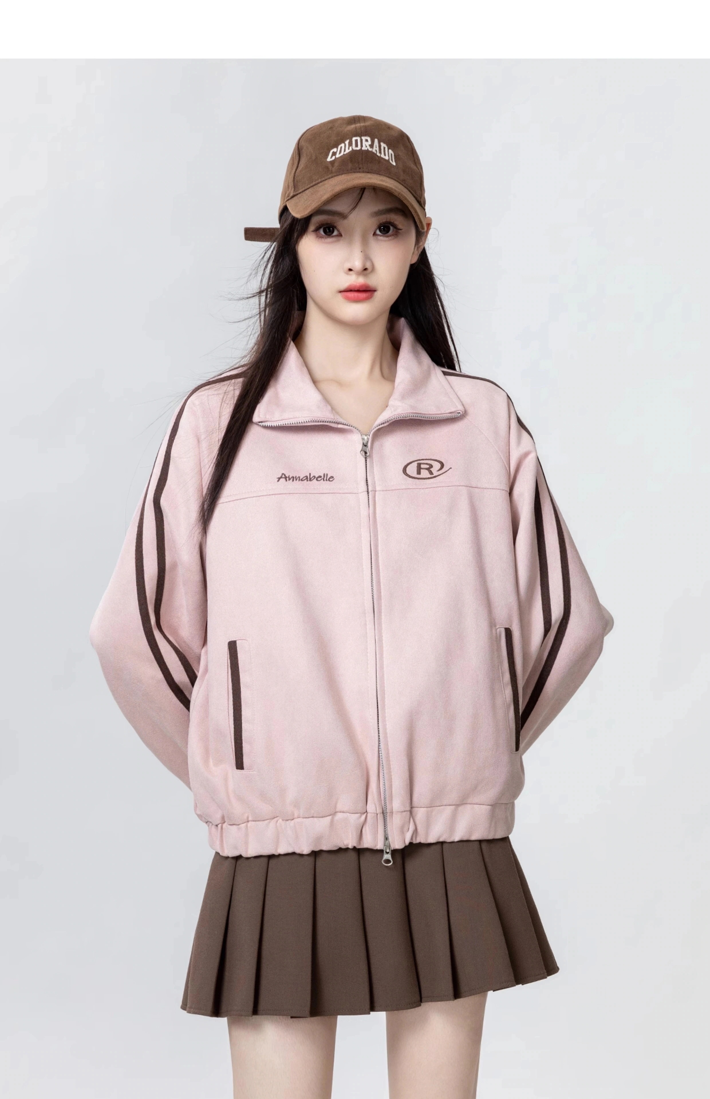 【急速出荷!】25 韓国 かわいい レディース バイカラーック スタンドネックアウターブルゾン羽織りスポーティー配色コーデ 長袖トップススポーツサイドカジュアルファッション系フル丈トラック 【急速出荷!】25 韓国 かわいい レディース バイカラーック スタンドネックアウターブルゾン羽織りスポーティー配色コーデ 長袖トップススポーツサイドカジュアルファッション系フル丈トラック