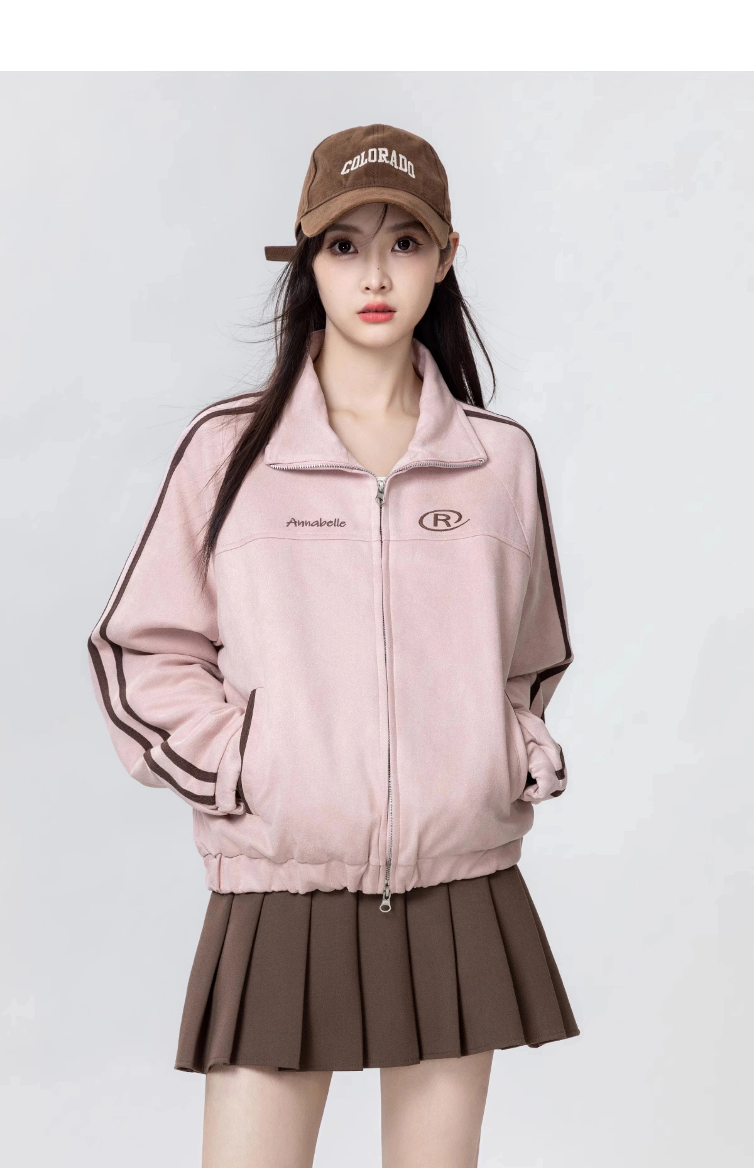 【急速出荷!】25 韓国 かわいい レディース バイカラーック スタンドネックアウターブルゾン羽織りスポーティー配色コーデ 長袖トップススポーツサイドカジュアルファッション系フル丈トラック 【急速出荷!】25 韓国 かわいい レディース バイカラーック スタンドネックアウターブルゾン羽織りスポーティー配色コーデ 長袖トップススポーツサイドカジュアルファッション系フル丈トラック