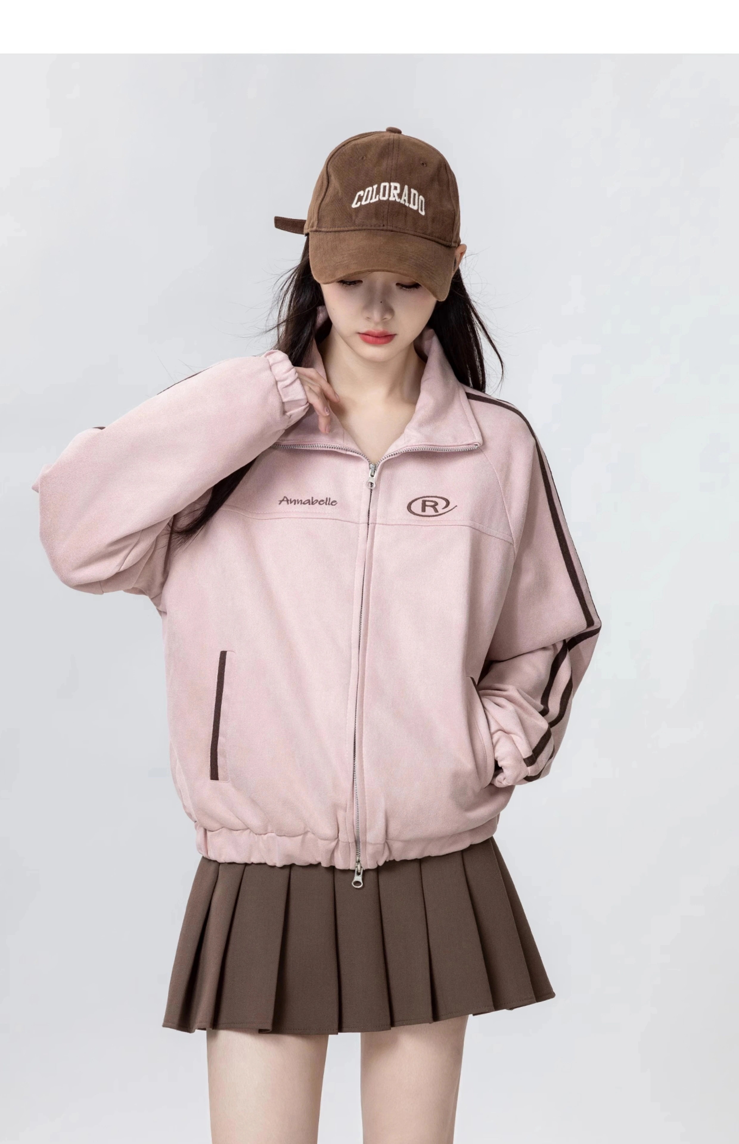 【急速出荷!】25 韓国 かわいい レディース バイカラーック スタンドネックアウターブルゾン羽織りスポーティー配色コーデ 長袖トップススポーツサイドカジュアルファッション系フル丈トラック 【急速出荷!】25 韓国 かわいい レディース バイカラーック スタンドネックアウターブルゾン羽織りスポーティー配色コーデ 長袖トップススポーツサイドカジュアルファッション系フル丈トラック