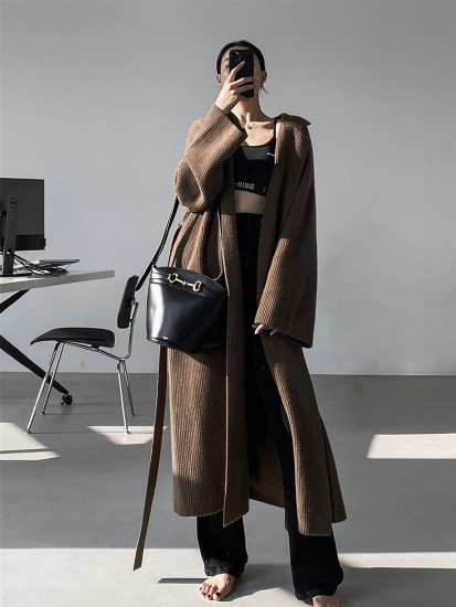 【取寄:納期2週間】ロングコート レディース コート アウター コーディガン 羽織 秋冬 暖かい ロング丈 シンプル 無地 ゆったり ルーズシルエット ラフ ウエストベルト 長袖 ポケット 【取寄:納期2週間】ロングコート レディース コート アウター コーディガン 羽織 秋冬 暖かい ロング丈 シンプル 無地 ゆったり ルーズシルエット ラフ ウエストベルト 長袖 ポケット