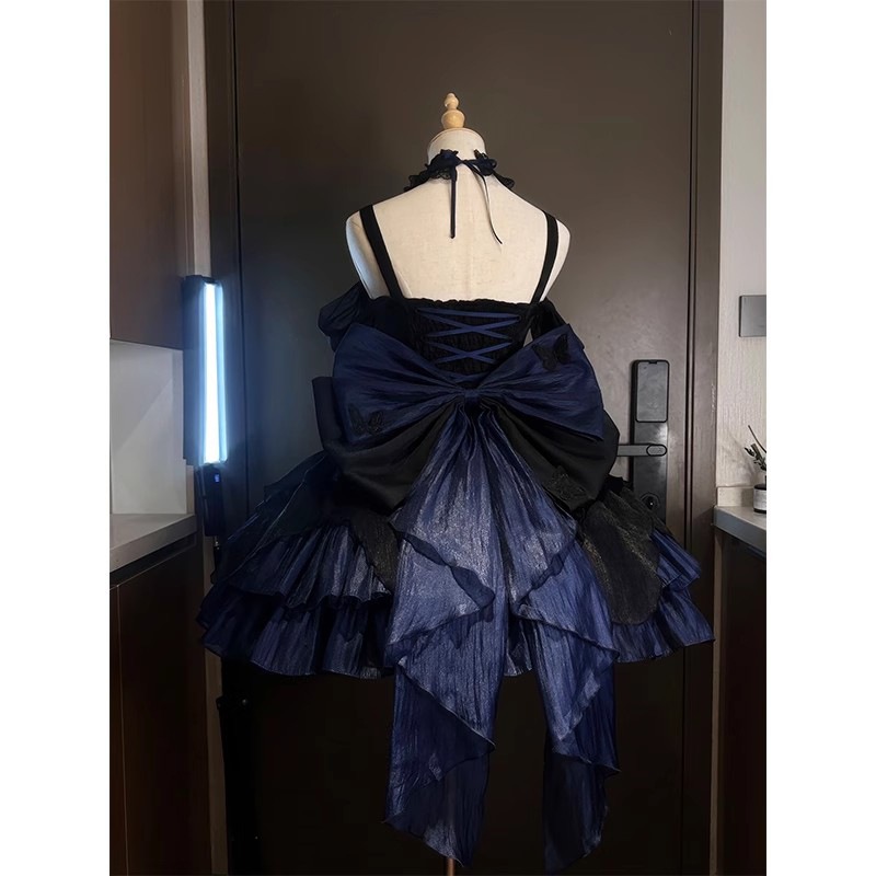 ロリータ プリンセススタイルの小さなドレスロリータドレスファイングリッター蝶ロリータチュチュスカート ロリータ プリンセススタイルの小さなドレスロリータドレスファイングリッター蝶ロリータチュチュスカート