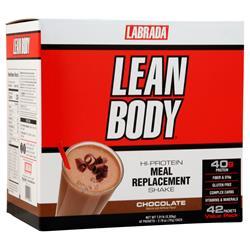 LABRADA　Lean Body ハイプロテイン ミールリプレイスメントシェイク 42 pckts