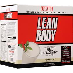 LABRADA　Lean Body ハイプロテイン ミールリプレイスメントシェイク 42 pckts