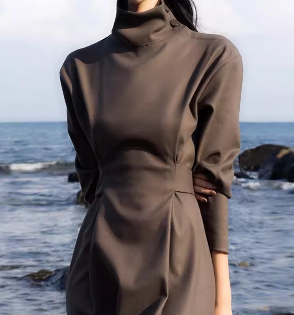 レディース ワンピース プルオーバー ドレス ロング 長袖 ハイネック Aライン ウエストマーク スリット ハイウエスト 大人可愛い きれいめ シンプル カジュアル 上品 おしゃれ かっこいい レディース ワンピース プルオーバー ドレス ロング 長袖 ハイネック Aライン ウエストマーク スリット ハイウエスト 大人可愛い きれいめ シンプル カジュアル 上品 おしゃれ かっこいい