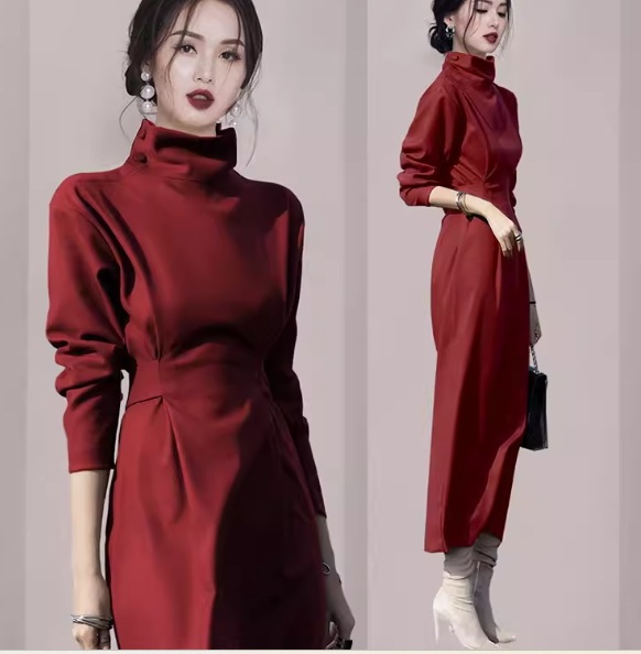 レディース ワンピース プルオーバー ドレス ロング 長袖 ハイネック Aライン ウエストマーク スリット ハイウエスト 大人可愛い きれいめ シンプル カジュアル 上品 おしゃれ かっこいい レディース ワンピース プルオーバー ドレス ロング 長袖 ハイネック Aライン ウエストマーク スリット ハイウエスト 大人可愛い きれいめ シンプル カジュアル 上品 おしゃれ かっこいい