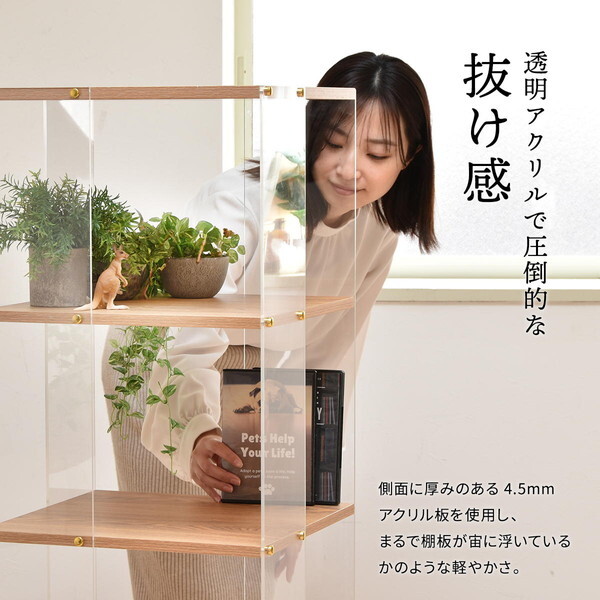 B.Bファニシング ONRC0339PLNAT ナチュラル アクリルラック 5段 メーカー直送