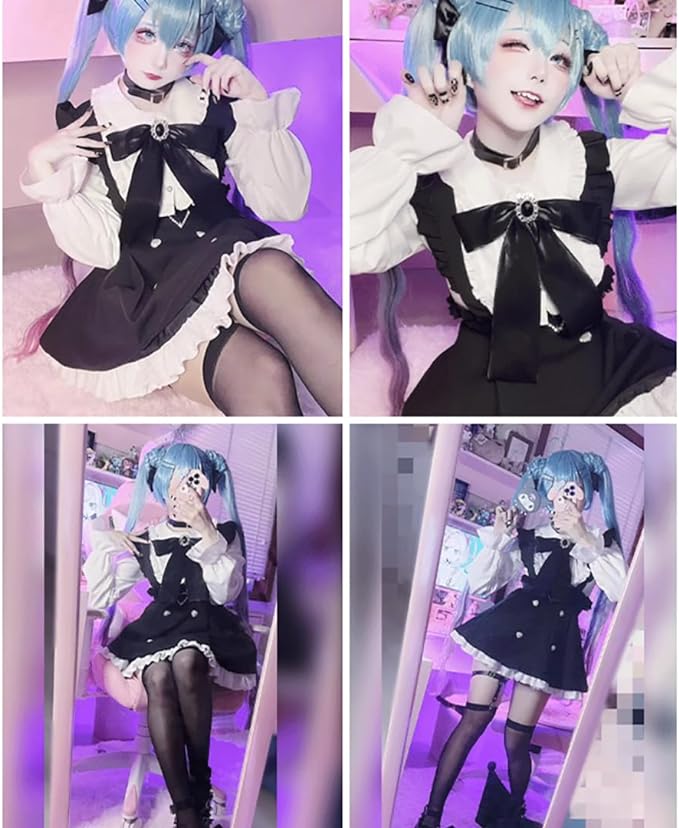 初音ミク コスプレ衣装 フィギュア服 地雷系 かわいい
