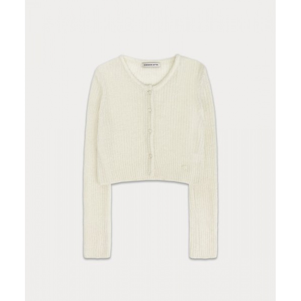 サムウェアバターエティペンダントカーディガン-アイボリー