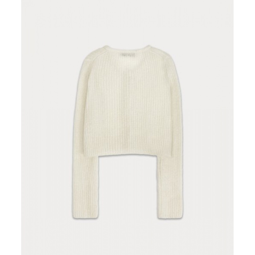 サムウェアバターエティペンダントカーディガン-アイボリー