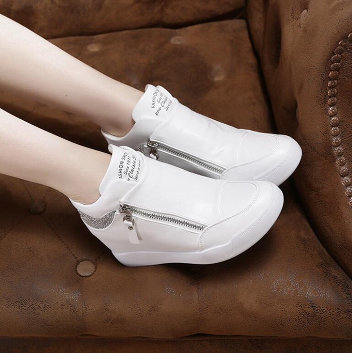 インヒールスニーカー スニーカー レディース ハイカット( 白 黒 )厚底 ハイカットインヒールスニーカー ジップ スニーカー ハイカット スリッポン ヒール7cm ハイカットスニーカー レディース靴 インヒールスニーカー スニーカー レディース ハイカット( 白 黒 )厚底 ハイカットインヒールスニーカー ジップ スニーカー ハイカット スリッポン ヒール7cm ハイカットスニーカー レディース靴