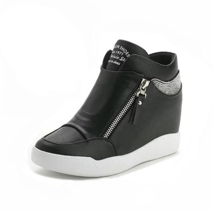 インヒールスニーカー スニーカー レディース ハイカット( 白 黒 )厚底 ハイカットインヒールスニーカー ジップ スニーカー ハイカット スリッポン ヒール7cm ハイカットスニーカー レディース靴 インヒールスニーカー スニーカー レディース ハイカット( 白 黒 )厚底 ハイカットインヒールスニーカー ジップ スニーカー ハイカット スリッポン ヒール7cm ハイカットスニーカー レディース靴