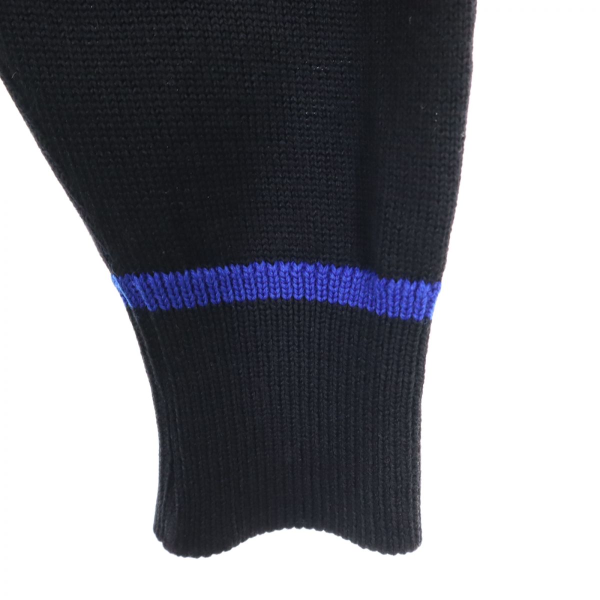 90s オールド 長袖 ニット カーディガン 黒系 レディース