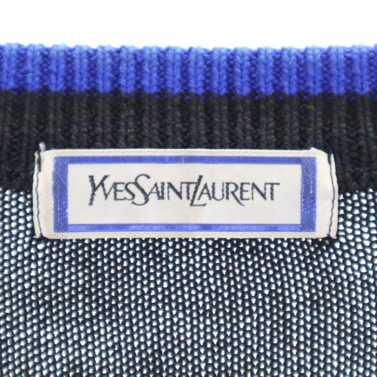 90s オールド 長袖 ニット カーディガン 黒系 レディース