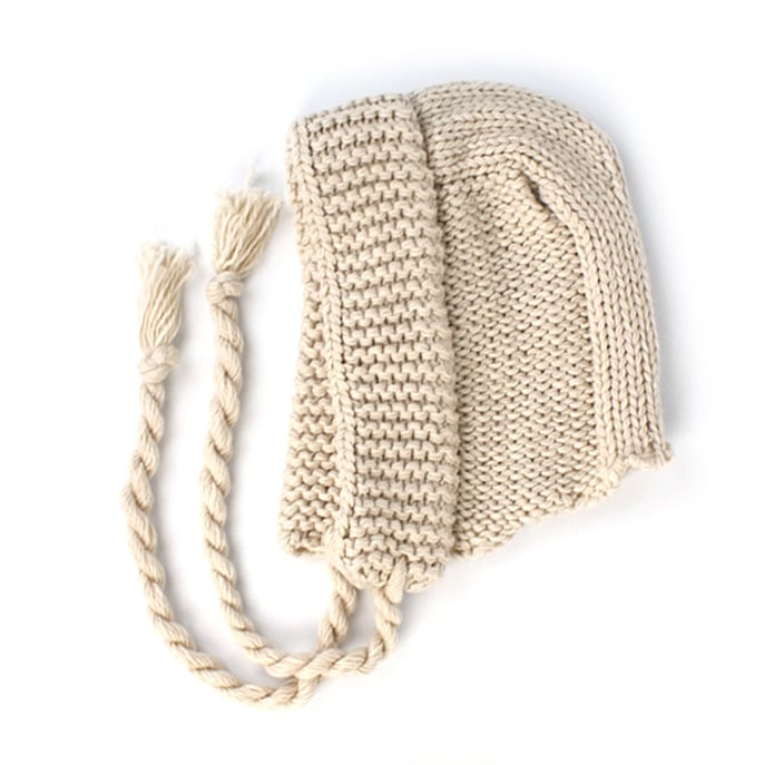 [SEVENTEENウォヌ着用]Rope Beige Knit Bonnet Hat