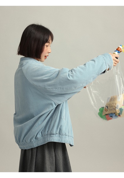 レトロな厚みのある暖かいコーデュロイウィンタージャケット