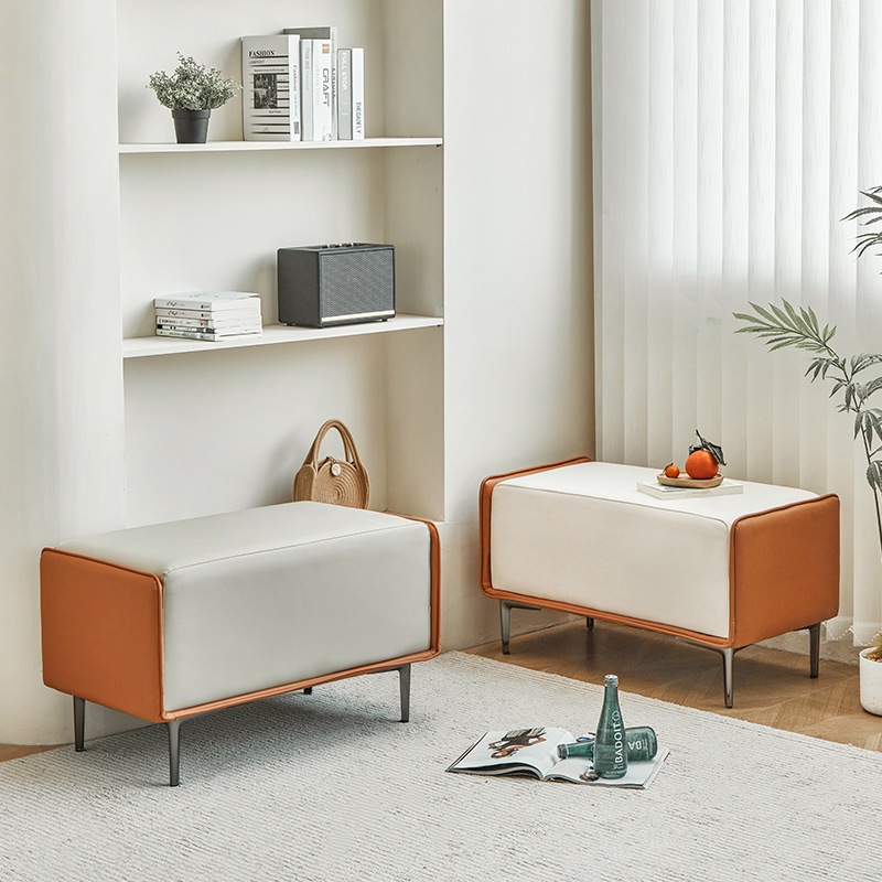 スツール ベッドサイドスツール バイカラー 直径80cm 長方形 幅広 椅子 かわいい おしゃれ シンプル オットマン ドレッシング チェア 寝室 リビング スツール ベッドサイドスツール バイカラー 直径80cm 長方形 幅広 椅子 かわいい おしゃれ シンプル オットマン ドレッシング チェア 寝室 リビング