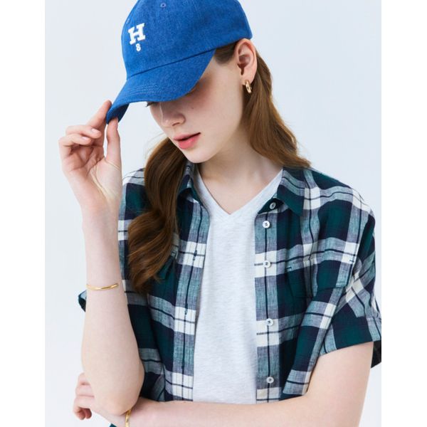 (ヘッジスレディース) 24SS ブルーデニムボールキャップ HSHE4B202B2 (ヘッジスレディース) 24SS ブルーデニムボールキャップ HSHE4B202B2