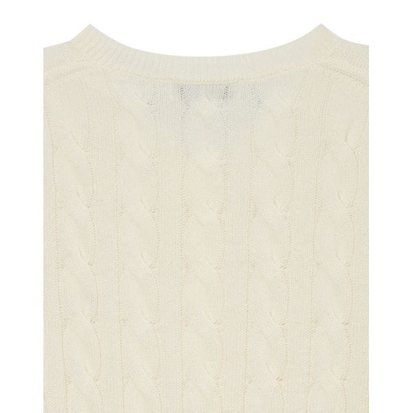 (ヘッジスレディース) 24FW ケーブルカーディガンアイボリー HSSW4DC84IV