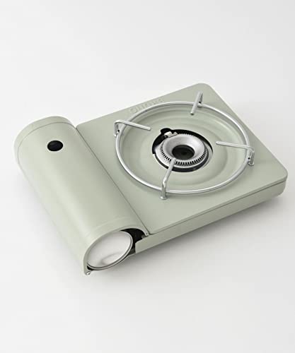 ブルーノ カセットコンロ スリム キャンプ ガス 焼肉 アウトドア 千石 小型 防災 用品 震災 備え かわいい おしゃれ グリーン BOE095-GR