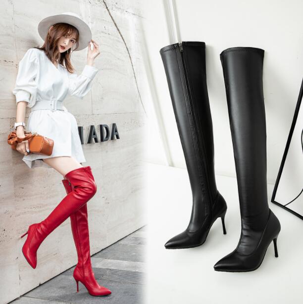 レディースブーツ ロングブーツ ニーハイブーツ ストレット 大きいサイズ ロング丈 秋冬 ストレッチソックスブーツ ピンヒール ハイヒール 9センチ ポインテッドトゥ 細ヒール ピンヒール 大きいサ レディースブーツ ロングブーツ ニーハイブーツ ストレット 大きいサイズ ロング丈 秋冬 ストレッチソックスブーツ ピンヒール ハイヒール 9センチ ポインテッドトゥ 細ヒール ピンヒール 大きいサ