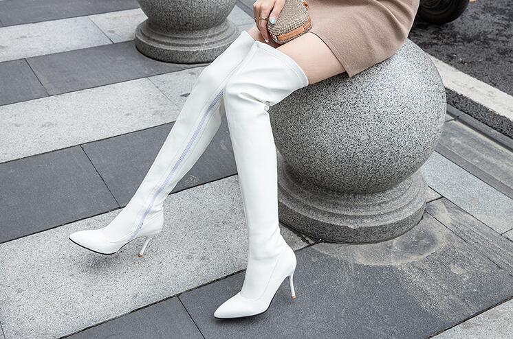 レディースブーツ ロングブーツ ニーハイブーツ ストレット 大きいサイズ ロング丈 秋冬 ストレッチソックスブーツ ピンヒール ハイヒール 9センチ ポインテッドトゥ 細ヒール ピンヒール 大きいサ レディースブーツ ロングブーツ ニーハイブーツ ストレット 大きいサイズ ロング丈 秋冬 ストレッチソックスブーツ ピンヒール ハイヒール 9センチ ポインテッドトゥ 細ヒール ピンヒール 大きいサ