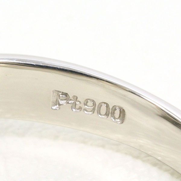 PT900 プラチナ リング 10号 パール(真珠) 約9mm ダイヤ 中古 PT900 プラチナ リング 10号 パール(真珠) 約9mm ダイヤ 中古