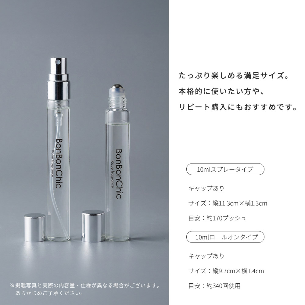 BONBONCHIC ネロリア ベチバー フォルテ オードパルファム 香水 ミニ香水 アトマイザー 10ml 選択可 スプレー ロールオン レディース グリーン系 gue18_2