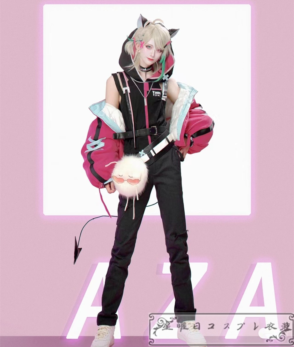 VirtuaReal 風 Aza コスプレ衣装 コスチューム クリスマス ハロウィン 仮装 VTuber にじさんじ バーチャルライバー Vtuber VirtuaReal Aza アザ