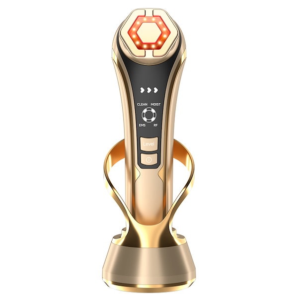 美容機器 RF 超音波 吸引機能付き Qoo10] RF美顔器 多機能美顔器 冷却機能 em