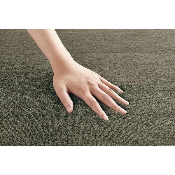 スミノエ 防炎/防音 ナイロンラグ カーム 200x200cm ブルーグレー