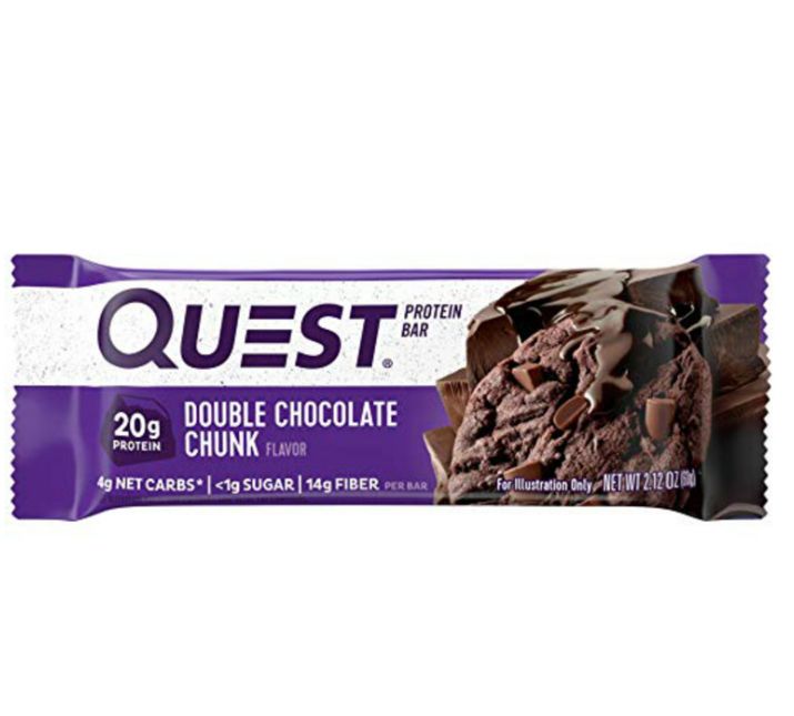 クエストニュートリション プロテインバー ダブルチョコレートチャンク(60g 12本)720g/韓国発送 クエストニュートリション プロテインバー ダブルチョコレートチャンク(60g 12本)720g/韓国発送