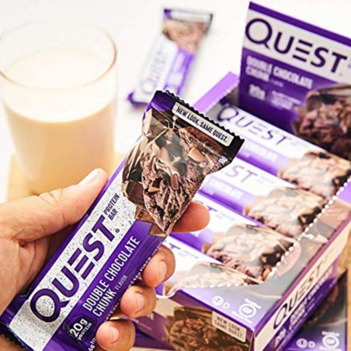 クエストニュートリション プロテインバー ダブルチョコレートチャンク(60g 12本)720g/韓国発送 クエストニュートリション プロテインバー ダブルチョコレートチャンク(60g 12本)720g/韓国発送