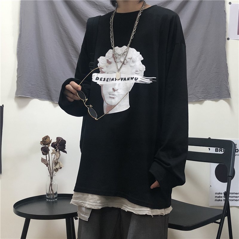 カップル Tシャツ 長袖 韓国 ストリート風 シンプルファッション レディース カップル服 メンズ 原宿系 おすすめ ゆるい カジュアル ダンス 春夏秋