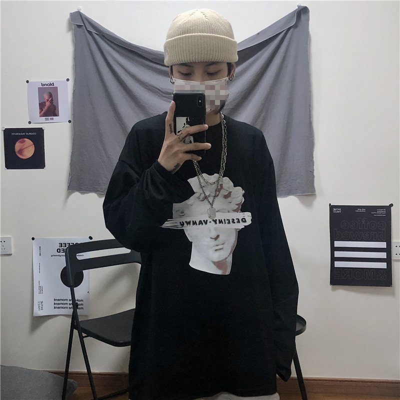 カップル Tシャツ 長袖 韓国 ストリート風 シンプルファッション レディース カップル服 メンズ 原宿系 おすすめ ゆるい カジュアル ダンス 春夏秋