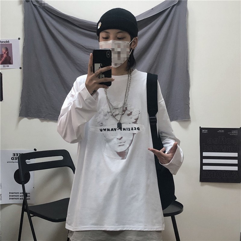 カップル Tシャツ 長袖 韓国 ストリート風 シンプルファッション レディース カップル服 メンズ 原宿系 おすすめ ゆるい カジュアル ダンス 春夏秋