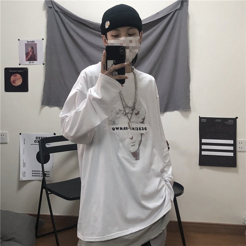 カップル Tシャツ 長袖 韓国 ストリート風 シンプルファッション レディース カップル服 メンズ 原宿系 おすすめ ゆるい カジュアル ダンス 春夏秋