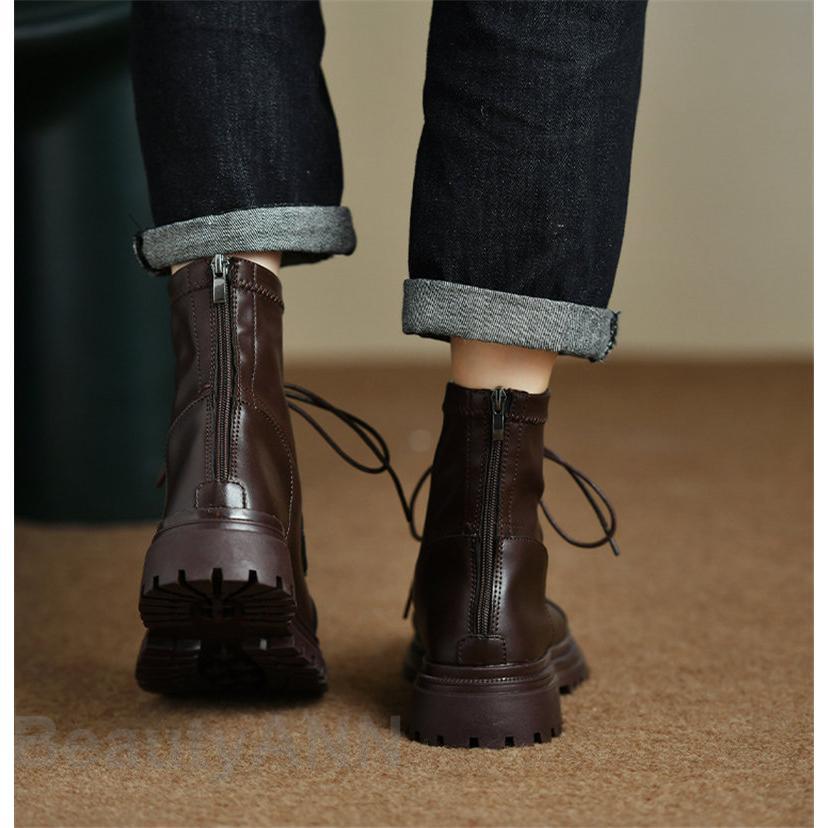 ワークブーツ レディース ショットブーツ 秋 冬 厚底 編み上げブーツ 美脚 通学 通勤 疲れない 履きやすい 痛くない 疲れにくい 歩きやすい ブラック プレゼント ギフト 母の日 ワークブーツ レディース ショットブーツ 秋 冬 厚底 編み上げブーツ 美脚 通学 通勤 疲れない 履きやすい 痛くない 疲れにくい 歩きやすい ブラック プレゼント ギフト 母の日