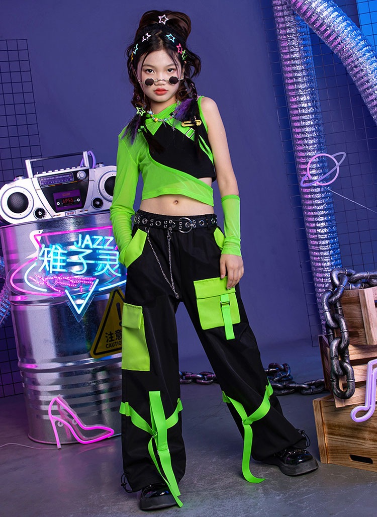 キッズ ダンス 衣装 セットアップ 女の子 カーゴパンツ へそ出しトップス 長袖 緑 メッシュシャツ タンクトップ グリーン ダンスパンツ 女の子 ジャズ ガールズ ジャズダンス チアダンス 韓国 演 キッズ ダンス 衣装 セットアップ 女の子 カーゴパンツ へそ出しトップス 長袖 緑 メッシュシャツ タンクトップ グリーン ダンスパンツ 女の子 ジャズ ガールズ ジャズダンス チアダンス 韓国 演