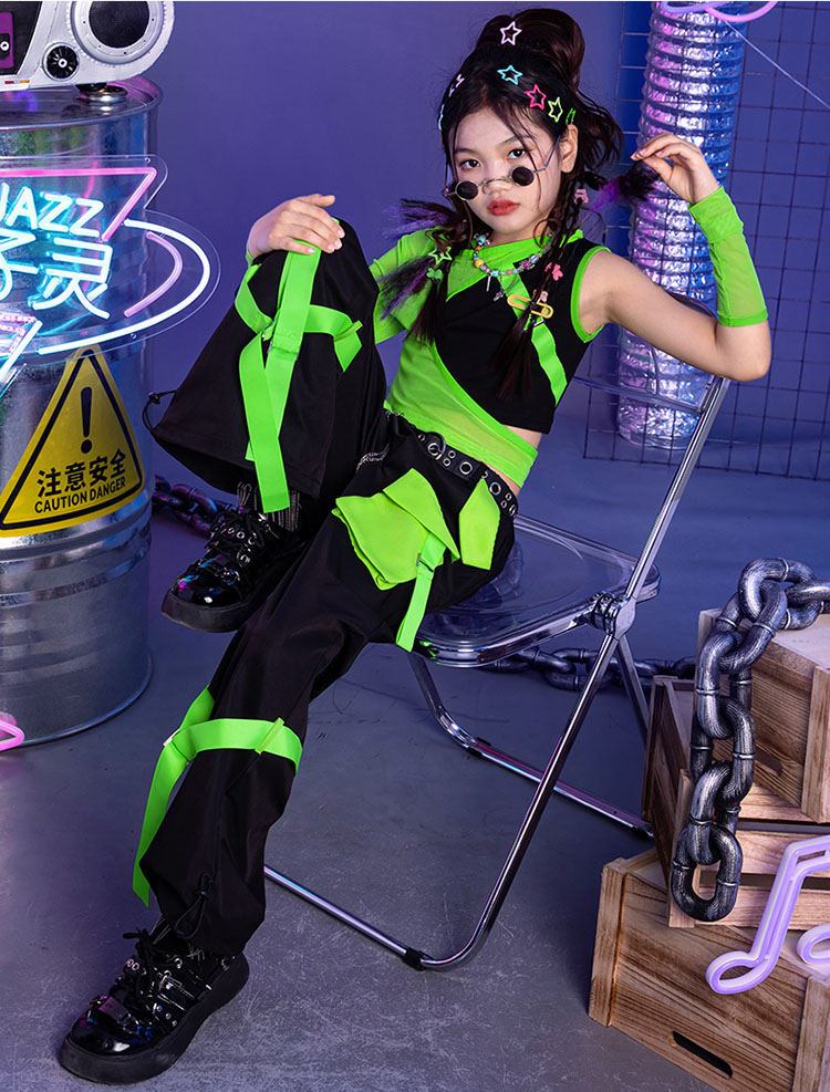 キッズ ダンス 衣装 セットアップ 女の子 カーゴパンツ へそ出しトップス 長袖 緑 メッシュシャツ タンクトップ グリーン ダンスパンツ 女の子 ジャズ ガールズ ジャズダンス チアダンス 韓国 演 キッズ ダンス 衣装 セットアップ 女の子 カーゴパンツ へそ出しトップス 長袖 緑 メッシュシャツ タンクトップ グリーン ダンスパンツ 女の子 ジャズ ガールズ ジャズダンス チアダンス 韓国 演