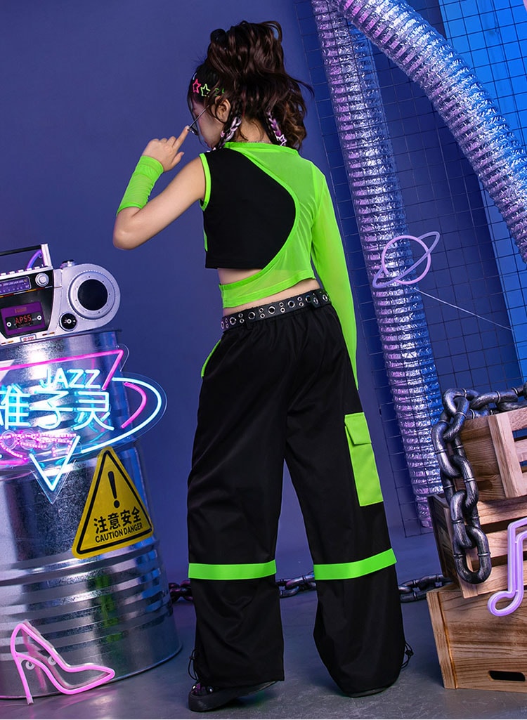 キッズ ダンス 衣装 セットアップ 女の子 カーゴパンツ へそ出しトップス 長袖 緑 メッシュシャツ タンクトップ グリーン ダンスパンツ 女の子 ジャズ ガールズ ジャズダンス チアダンス 韓国 演 キッズ ダンス 衣装 セットアップ 女の子 カーゴパンツ へそ出しトップス 長袖 緑 メッシュシャツ タンクトップ グリーン ダンスパンツ 女の子 ジャズ ガールズ ジャズダンス チアダンス 韓国 演