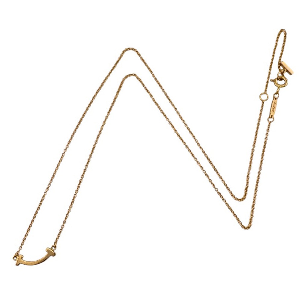 ティファニー Tスマイル ネックレス 18金 K18ピンクゴールド TIFFANY&Co. 中古 美品_6