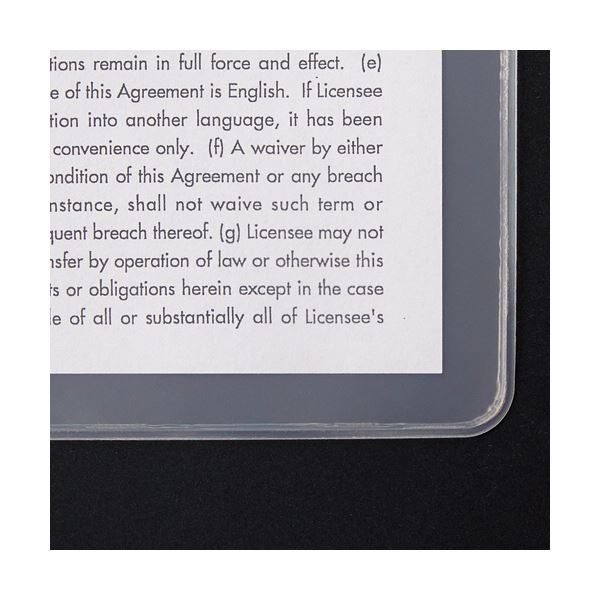（まとめ）TANOSEE ソフトカードケース B5 半透明（梨地クリア） 再生オレフィン製 1セット（20枚） 5セット