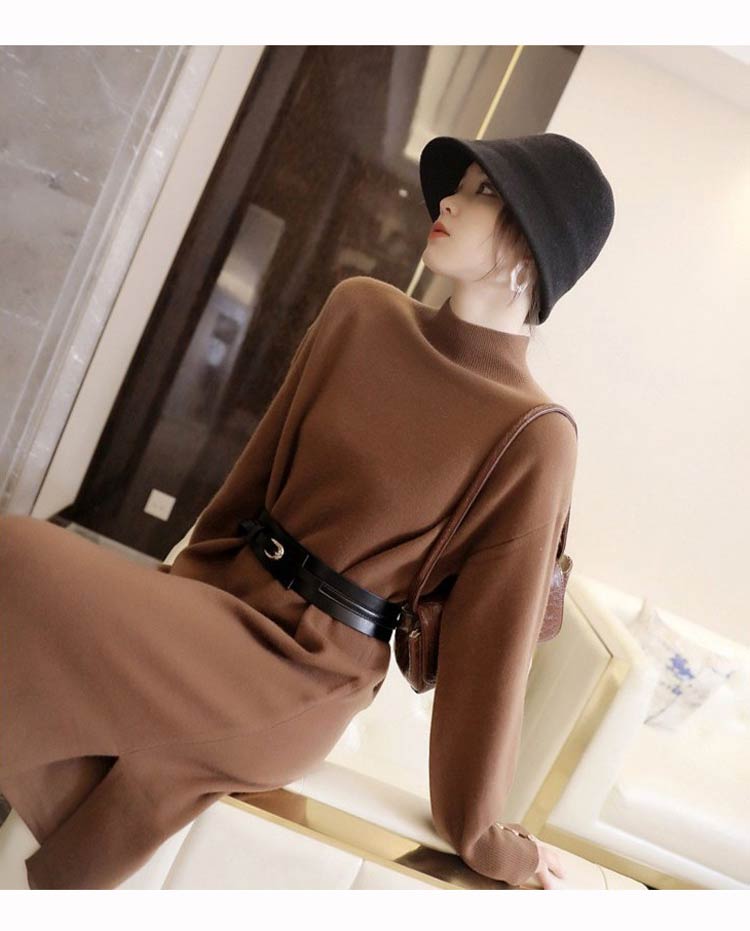 ニットワンピース レディース ニット 秋冬 ロングワンピース 長袖 ハイネック ベルド付き ワンピース ひざ丈 無地 リブ ボタン ゆったり 体型カバー プチハイネック ロングニット 柔らかい 暖かい ニットワンピース レディース ニット 秋冬 ロングワンピース 長袖 ハイネック ベルド付き ワンピース ひざ丈 無地 リブ ボタン ゆったり 体型カバー プチハイネック ロングニット 柔らかい 暖かい