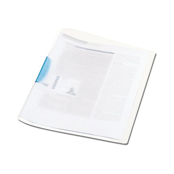 （まとめ）ビュートン フラットファイル A4タテ160枚収容 背幅18mm ブルー FF-A4S-B5 1パック(5冊) 〔×10セット〕 まとめ）ビュートン フラットファイル A4タテ160枚収容 背幅18mm