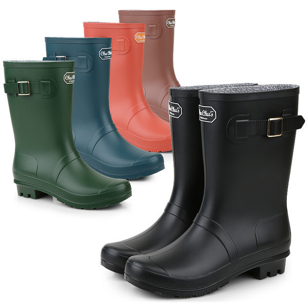 韓国産女性レインブーツ ミドルブーツ 長靴 靴ブーツ 雨の日 韓国産女性レインブーツ ミドルブーツ 長靴 靴ブーツ 雨の日