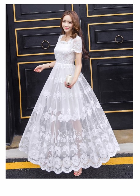 おしゃれ 花無地レ... : レディース服 ロング 大きいサイズ 最安値に挑戦