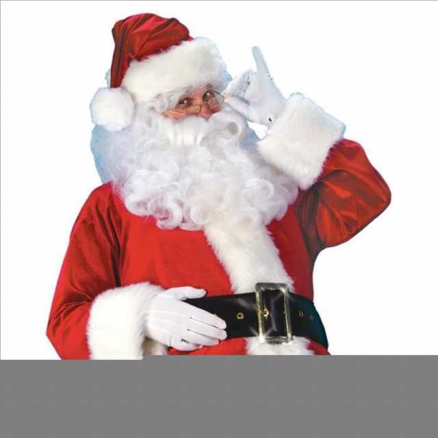【2025新作SALE】クリスマス コスプレ 大きいサイズ サンタ コスプレ サンタクロース 豪華8点セット 男性用 サンタコス 髭 ヒゲ ひげ カツラ ウィッグ 袋 大人用 クリスマス衣装 メンズ